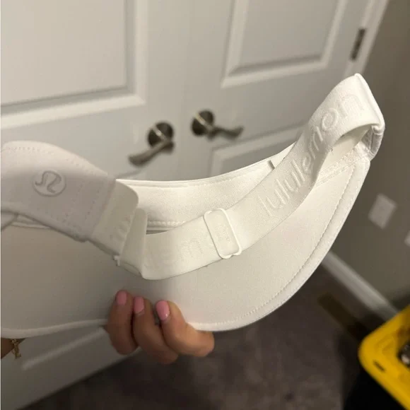 White Running Visor - Picture 2 of 2